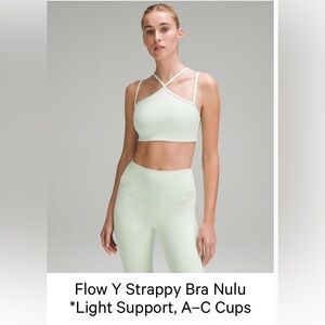 Lululemon Flow Y Strappy Bra Nulu size 6